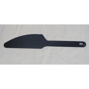 Vintage Tupperware Serrated Edge Cake Pie Cutter Knife-Black #1819